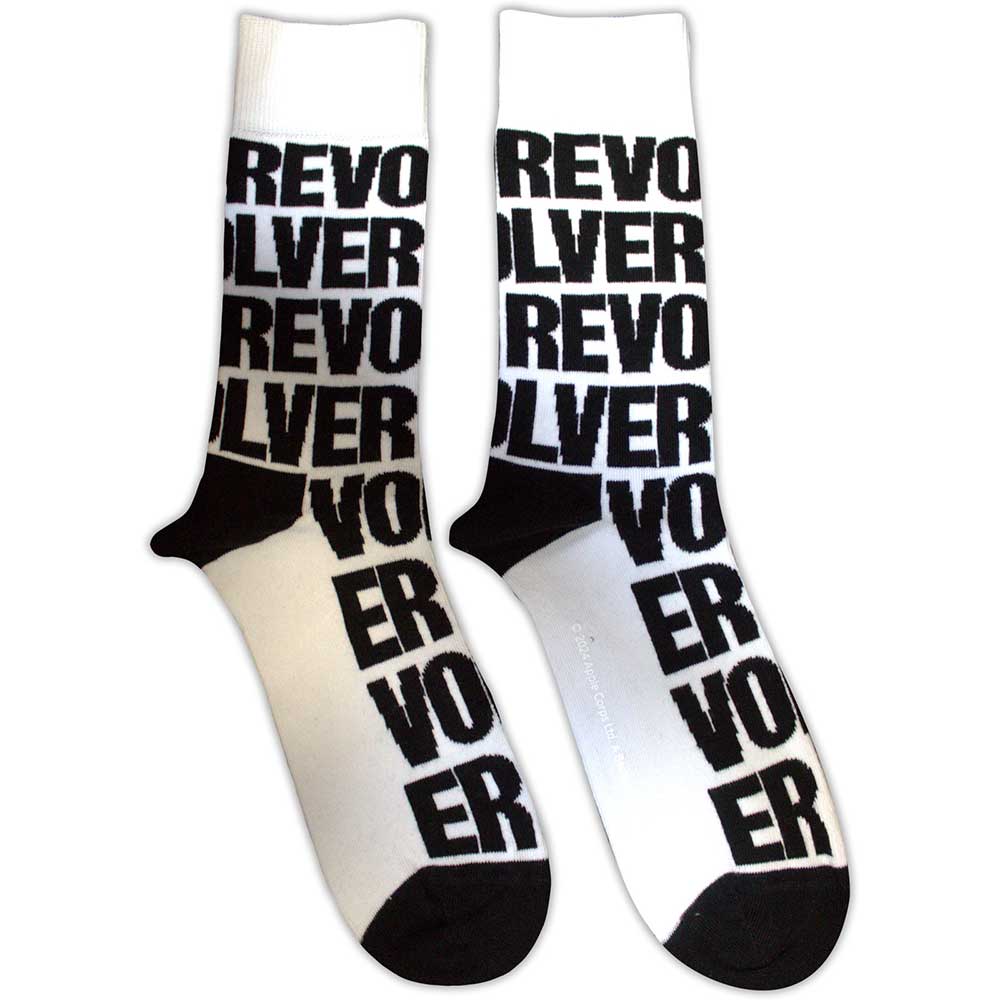The Beatles Revolver Text Repeat [Socks]