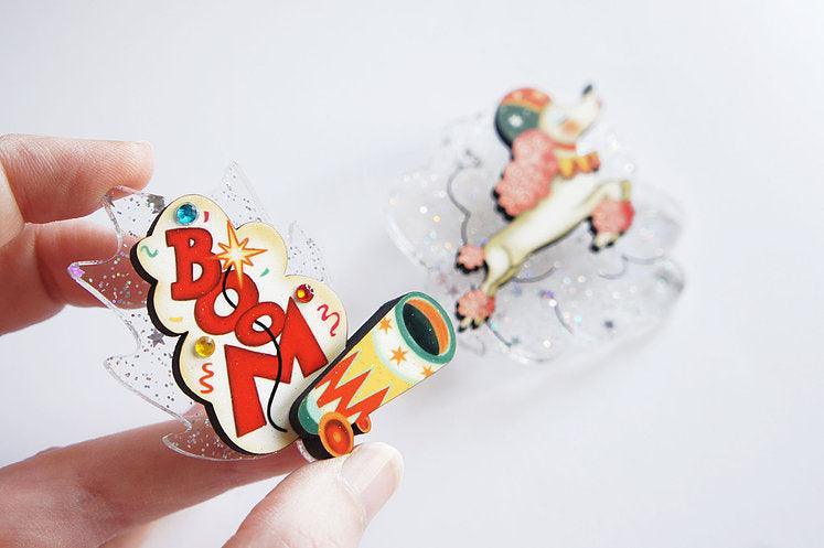 The Bullet Poodle Brooches Halloween Brooch by Laliblue