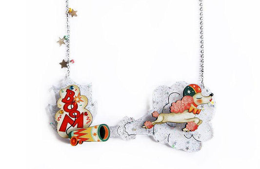 The Bullet Poodle Halloween Necklace by Laliblue