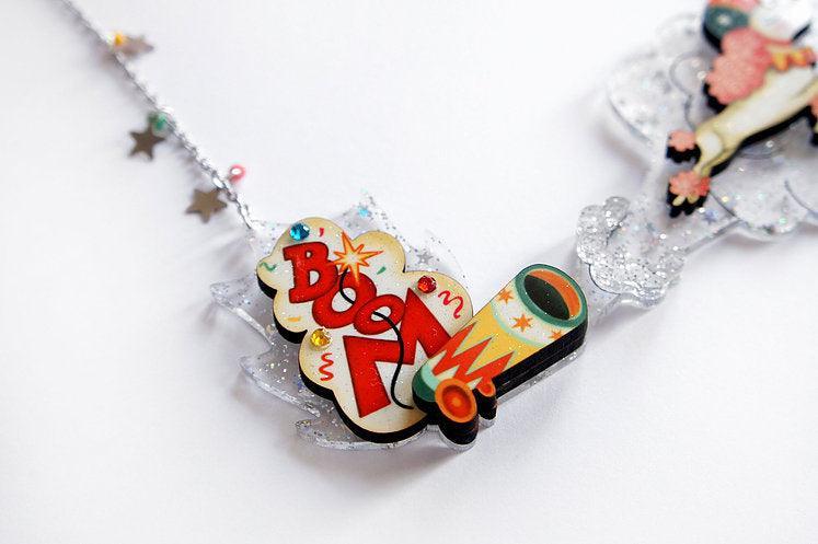 The Bullet Poodle Halloween Necklace by Laliblue