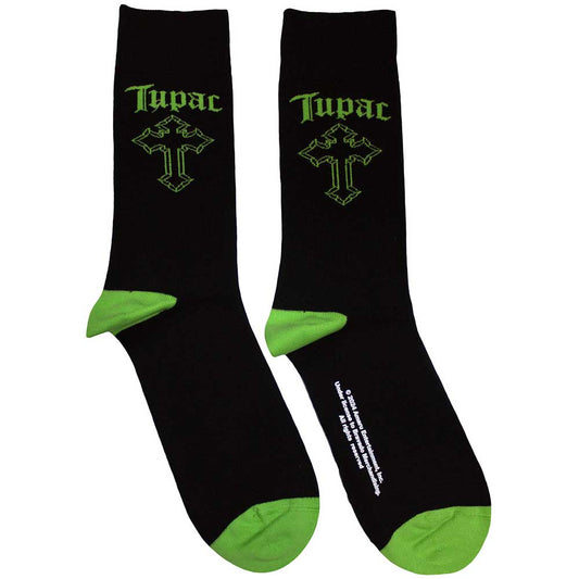 Tupac Green Cross [Socks]