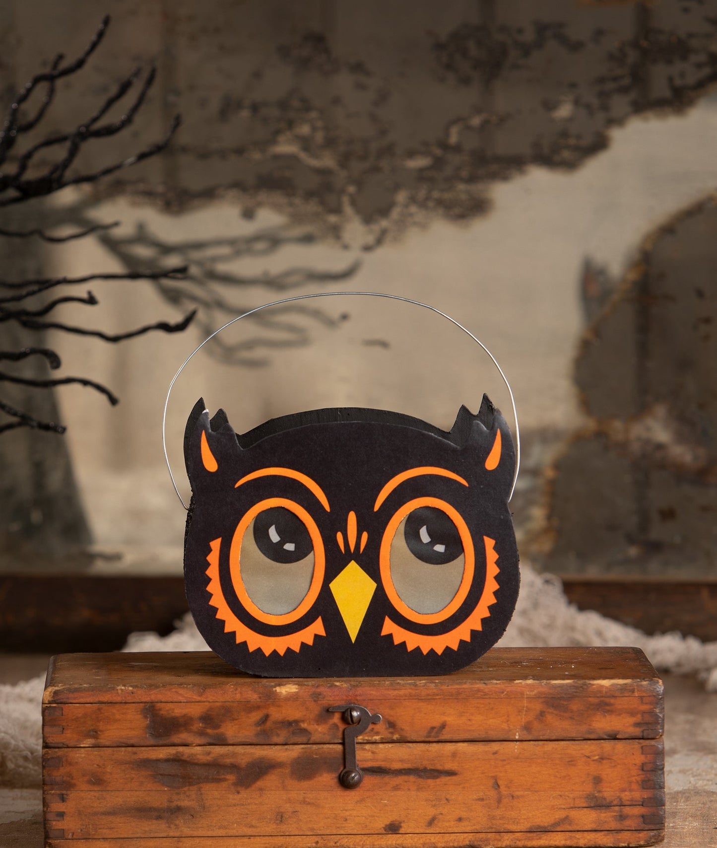 Owl Bucket Luminary | Halloween Decor | Bethany Lowe
