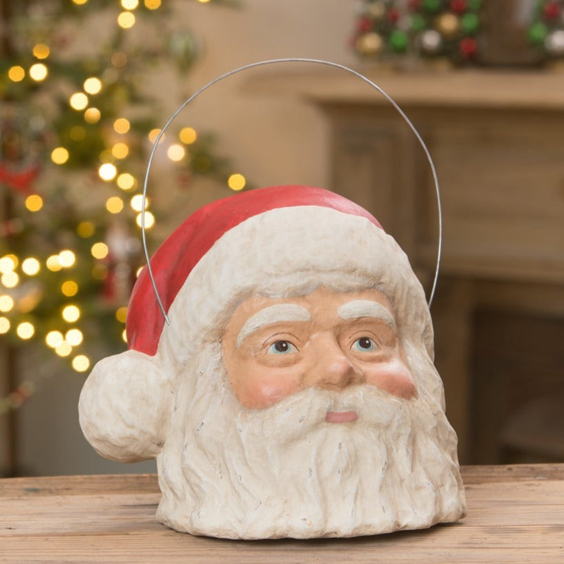 Vintage Santa Bucket by Bethany Lowe Designs