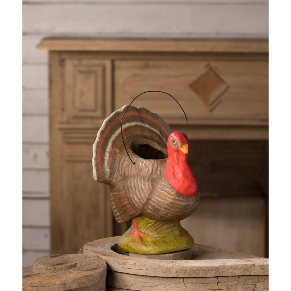 Vintage Turkey Bucket by Bethany Lowe Designs