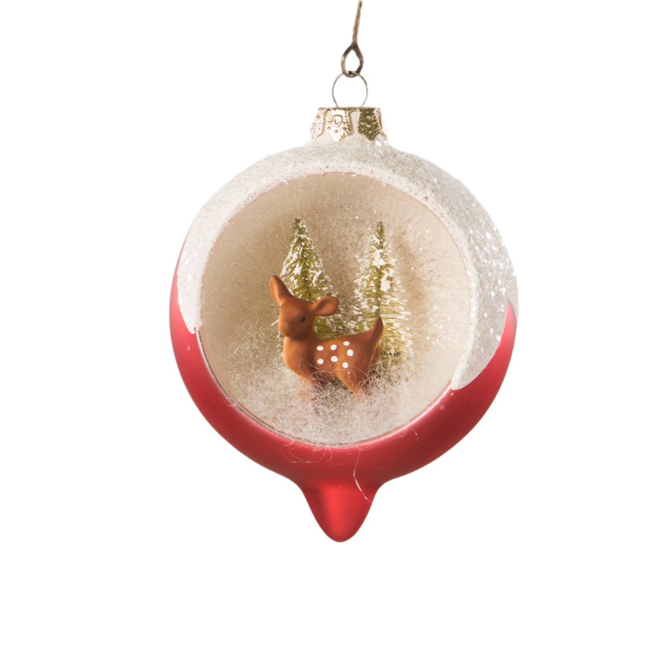 Retro Deer Indent Ornament by Bethany Lowe
