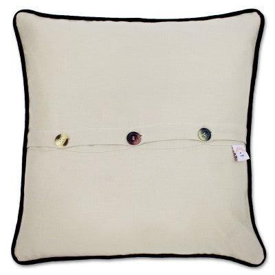 West Virginia Hand-Embroidered Pillow