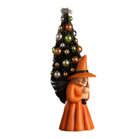 Witch Carrying Tree by Bethany Lowe Designs