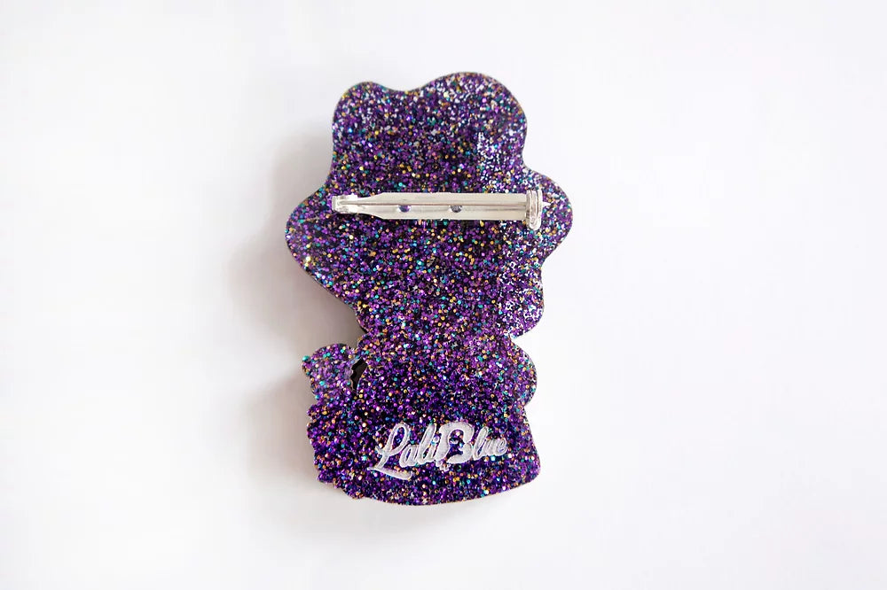 Witch Reading Tasseomancy Brooch by Laliblue