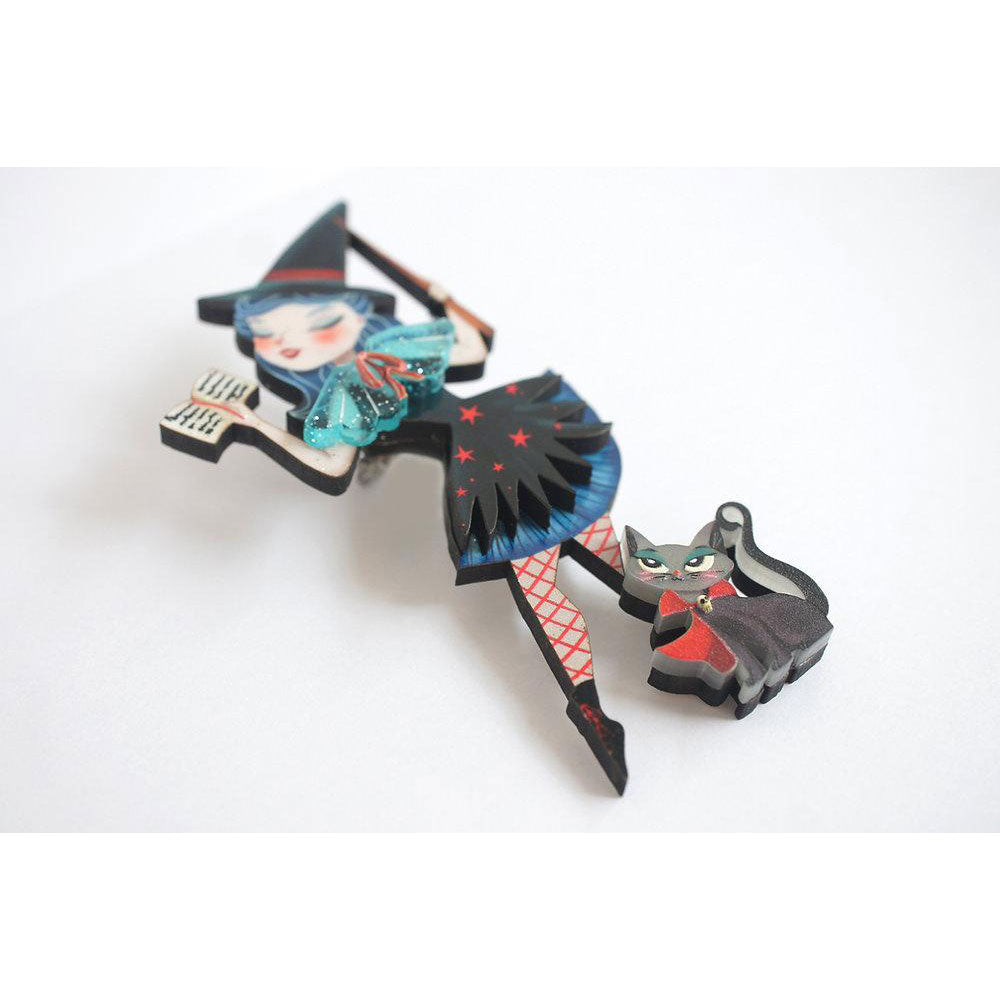 Witch Spell Brooch by Laliblue