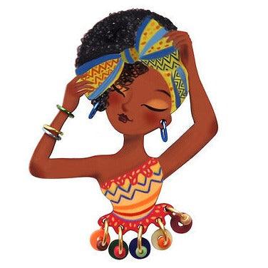 World Day of African Culture brooch by Laliblue