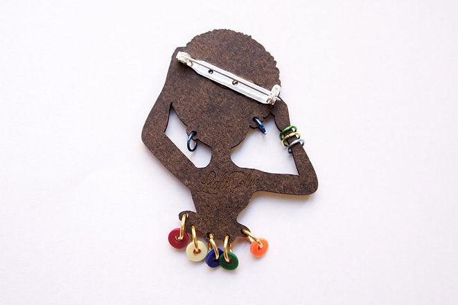 World Day of African Culture brooch by Laliblue