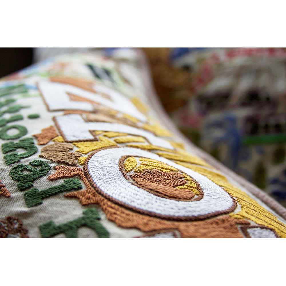 Zion Hand-Embroidered Pillow